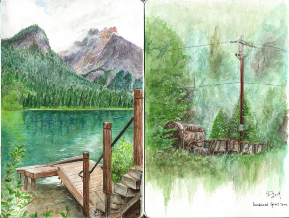 Emerald Lake & Bankhead ghost town